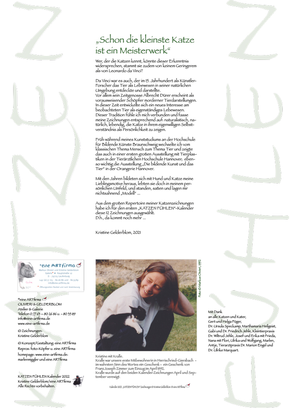 Kalender Katzenfühlen 2022